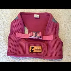 NWOT The Dog Walker Company pink mesh harness